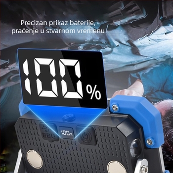 LED kamping svjetlo, punjivo na 5V, 12W/18W, prekidač na dugme