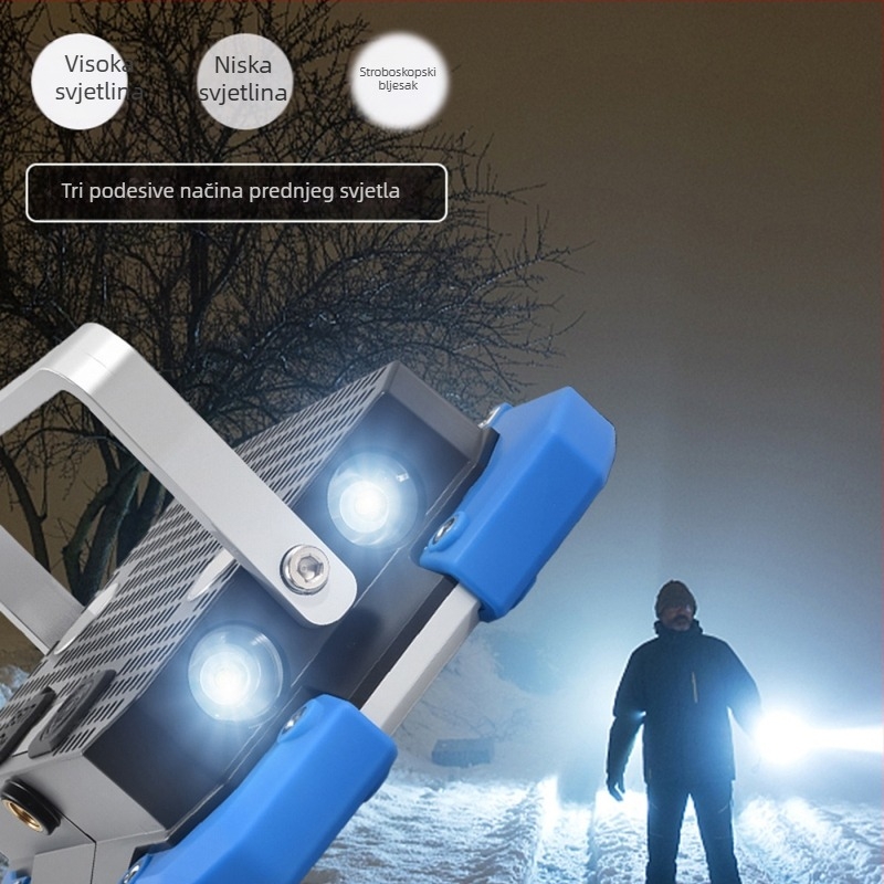 LED kamping svjetlo, punjivo na 5V, 12W/18W, prekidač na dugme