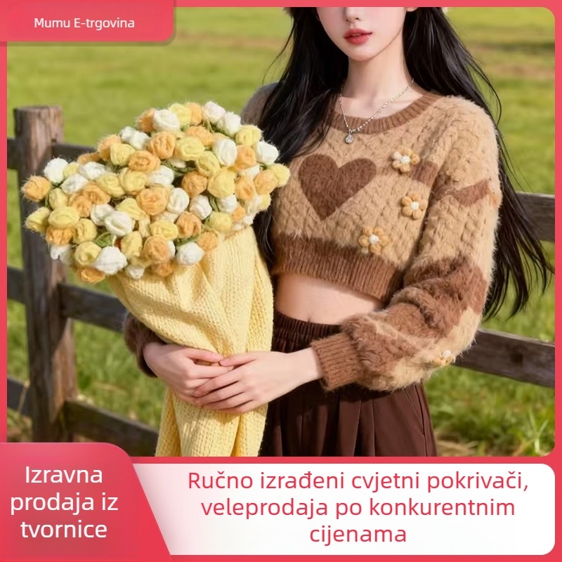 Gotova deka s gradientnim ružičastim uzorkom; pogodna za proljeće i jesen; uzorak: biljke i cvijeće; skupljanje 2–3%; stabilnost boja umjereno