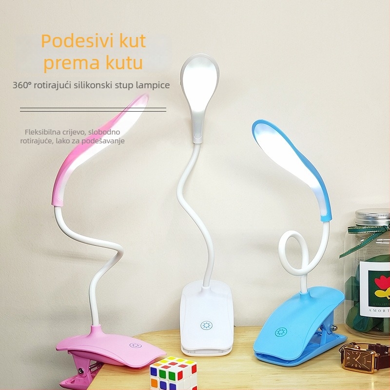 LED noćna lampica za krevet s preklopnim dizajnom i dodirnim prekidačem (Model 307; LED izvor svjetla; Ugrađena baterija; CRI ≥ 90)