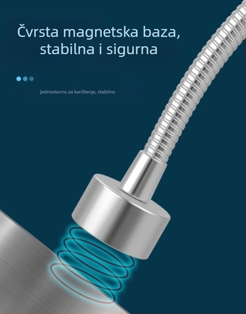 LED radno svjetlo za strojeve, 10W, 220V/36V, snažna magnetska baza, dugi ram, za CNC tokaru i frezu