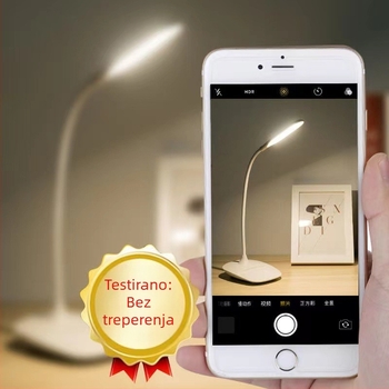 Stolna lampa s mogućnošću dimiranja, noćna rasvjeta i rasvjeta za učenje — CRI ≥90, dodirni prekidač, 5V, napajanje iz utičnice