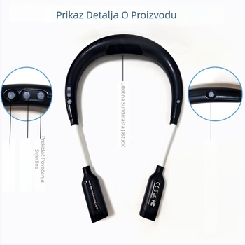 LED lampica za vrat za čitanje s zaštitom očiju, trobojno osvjetljenje, ugrađena baterija