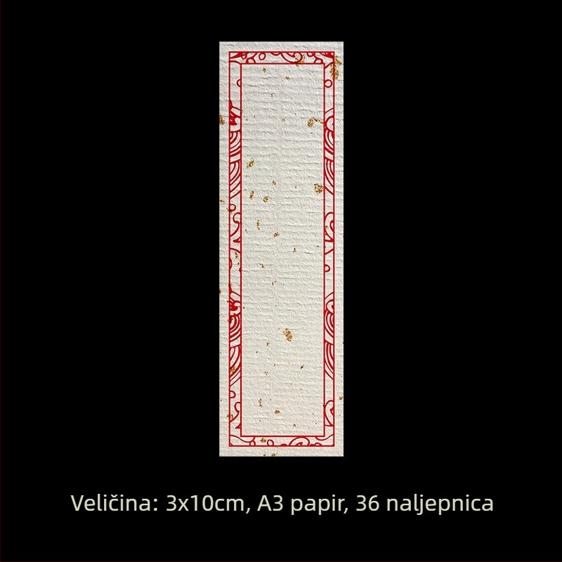 Set praznih ručno pisanih naljepnica – premazani papir, različite veličine, samoljepljive, prilagodljive
