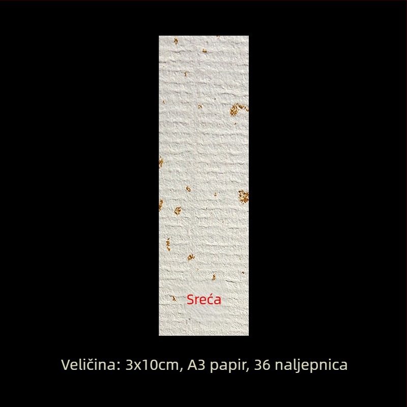 Set praznih ručno pisanih naljepnica – premazani papir, različite veličine, samoljepljive, prilagodljive