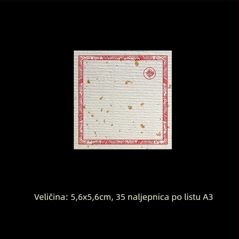 Set praznih ručno pisanih naljepnica – premazani papir, različite veličine, samoljepljive, prilagodljive