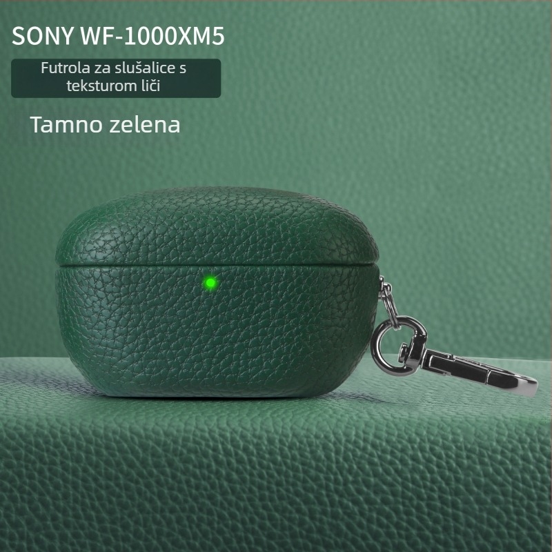 Premium zaštitna futrola za Sony WF-1000XM5 s teksturom lychee