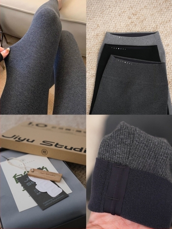 Ženski uski pamučni leggings sa spandexom, srednje debljine, održavaju toplinu