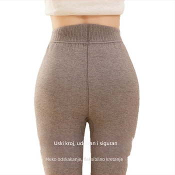 Unisex vunene hlače s flis podstavom, tople i debele, visoki struk, 181–200 g/m²