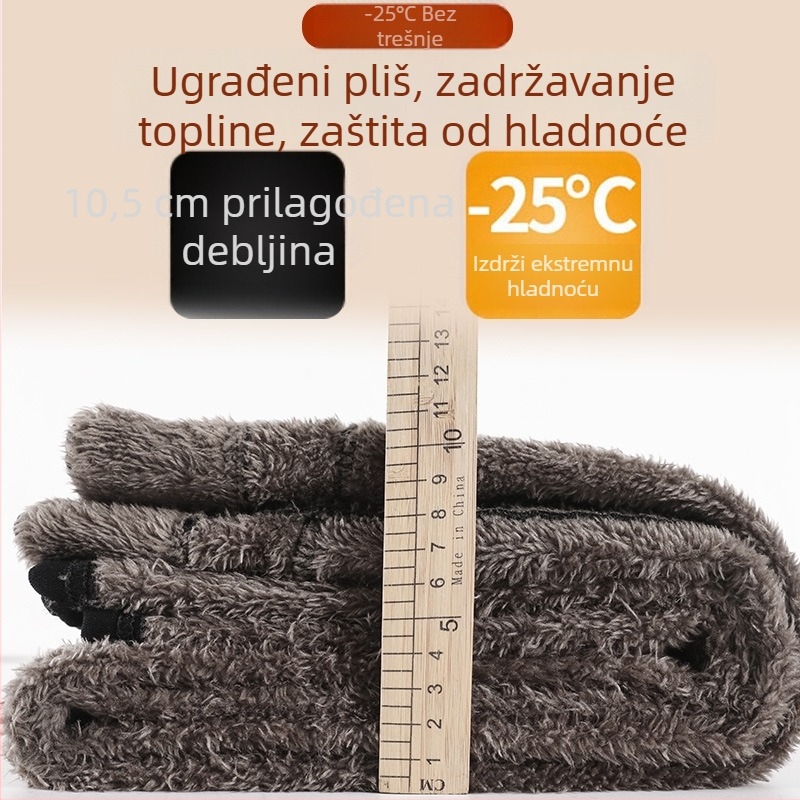 Ženske flisane tajice za zimu, debele, visokim strukom, uskog kroja, toplo od viskoze vlakana