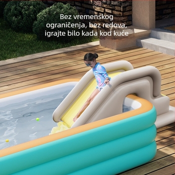 Naduvna klizaljka za bazen – sprječavanje prevrata, PVC, brend Mumu Fish, model Inflatable Slide, pogodna za zabavu na licu mjesta i plivačke sportove