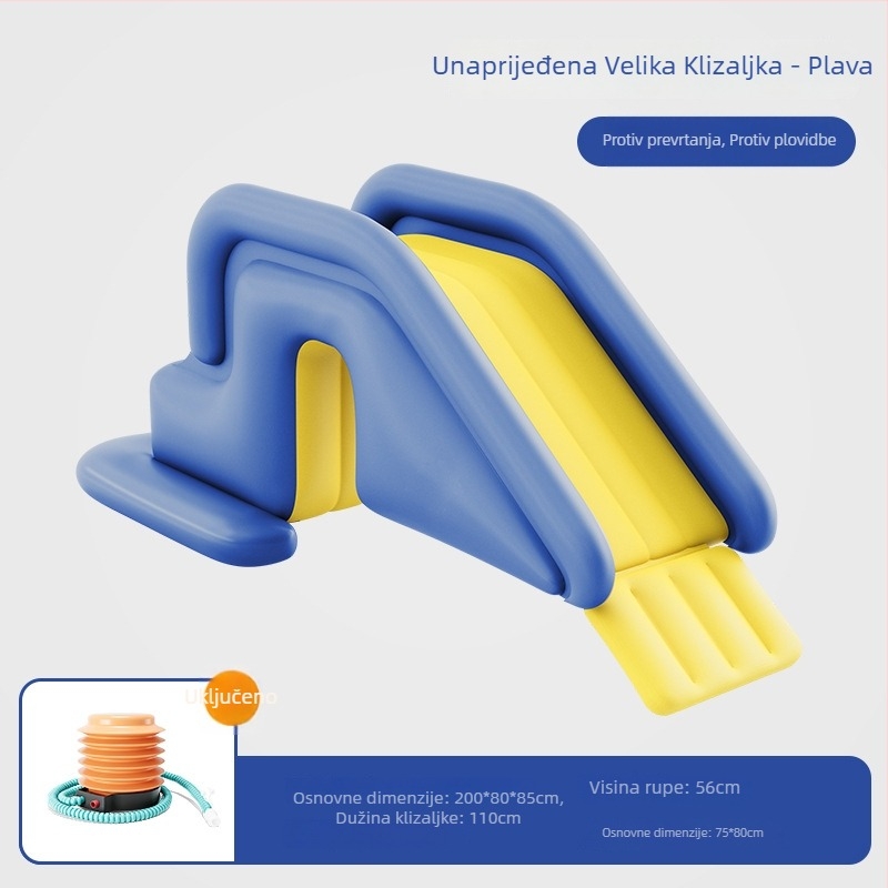 Naduvna klizaljka za bazen – sprječavanje prevrata, PVC, brend Mumu Fish, model Inflatable Slide, pogodna za zabavu na licu mjesta i plivačke sportove
