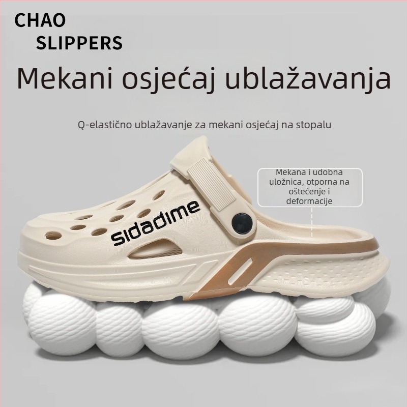 Muške EVA sandale, korejskog stila, za vanjsku upotrebu, gornji EVA, potplat EVA, uložak EVA, plosnata peta