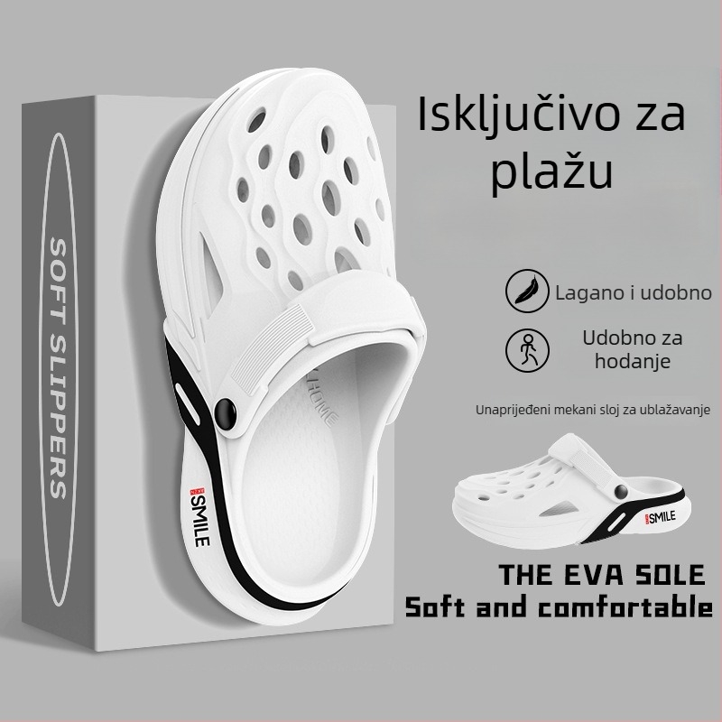 Muške EVA sandale, korejskog stila, za vanjsku upotrebu, gornji EVA, potplat EVA, uložak EVA, plosnata peta