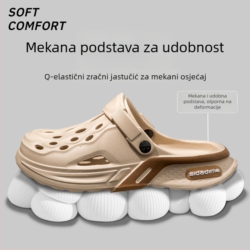 Muške EVA sandale, korejskog stila, za vanjsku upotrebu, gornji EVA, potplat EVA, uložak EVA, plosnata peta