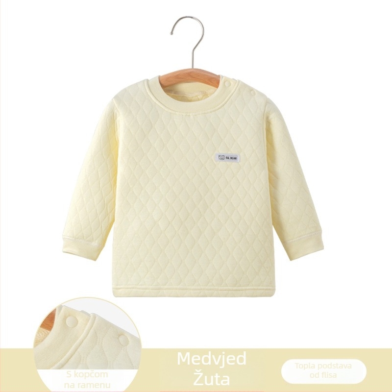 Dječja termo majica s tri sloja — 100% pamuk, mekani materijal, unisex, zima