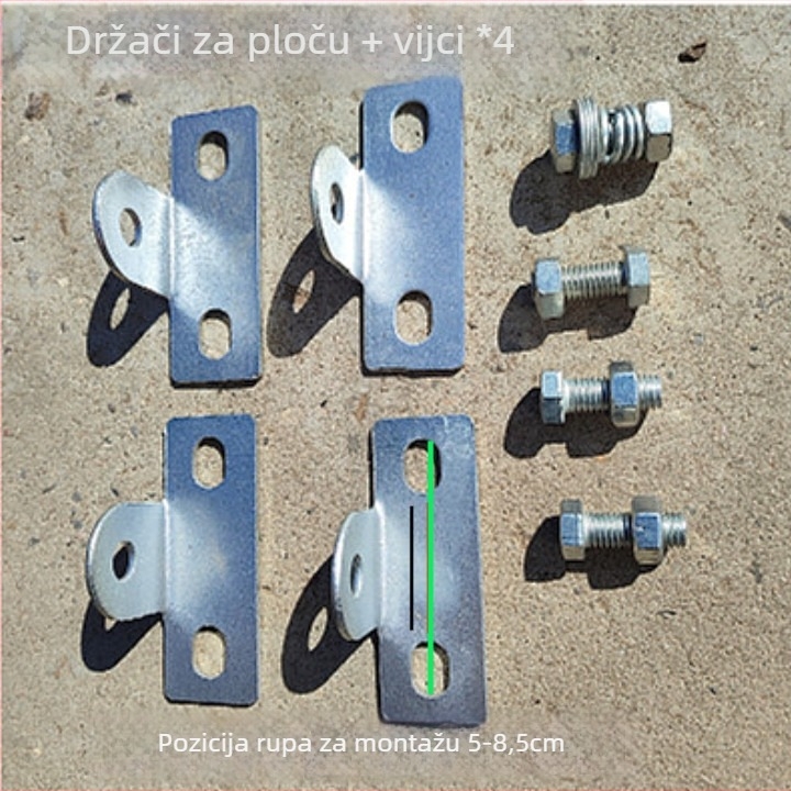 Pribor za montažu košarkaške ploče: spoj vijčane šipke i podesiva žica — 1 kg