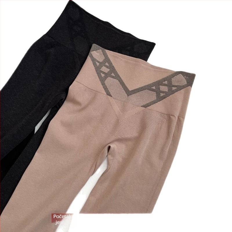 Hui Zhixin ženske termalne legice - visoki pojas, kontrola abdomena, podizanje bokova, smjesa vlakana akril 30–50%, tanko tkanina 101–120 g/m², jednostruki sloj