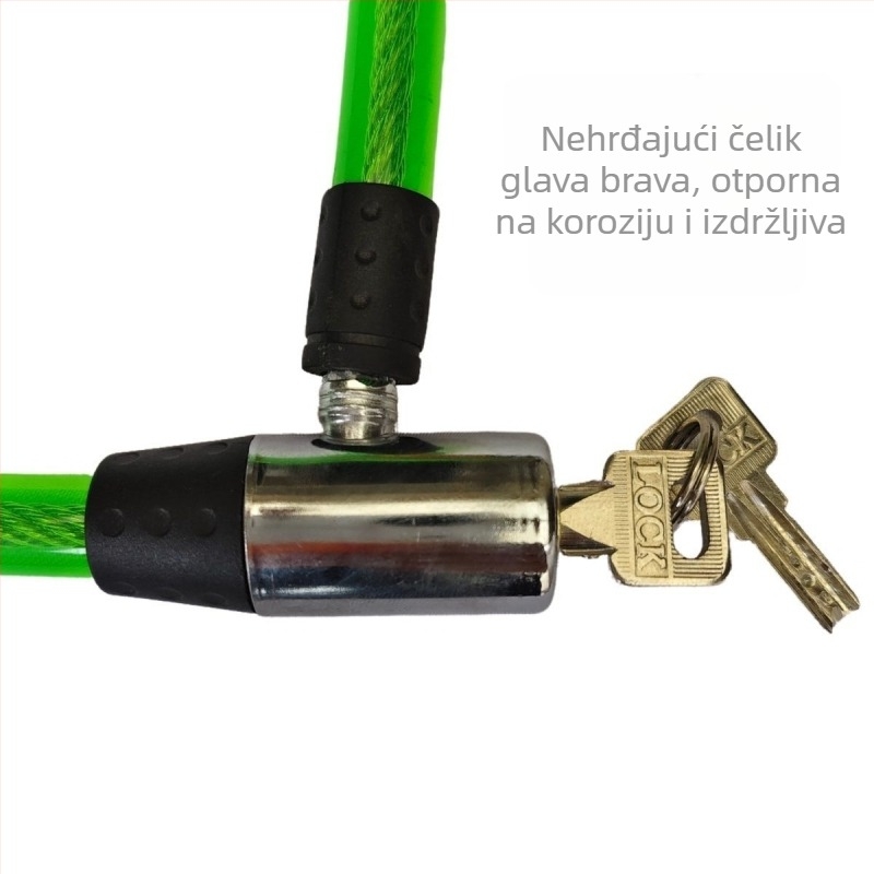 Katanac za bicikl, Model 600, Materijal: Imitacija bakra, Težina 100 g, Prikladan za bicikl, električni bicikl i motocikl, Moderni minimalistički stil