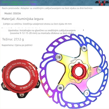 Dodatak za bicikl - mi.xim DS03A disk instalacijski konverzijski adapter za planinske i cestovne bicikle, unisex