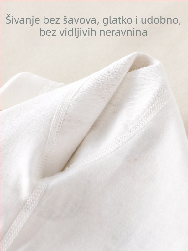 Dječji top/kardigan od 100% pamuka, V-izrez, za novorođenčad (0–12 mjeseci), pogodna za sve sezone