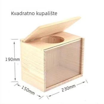 Drvena kućica za hamster (marka: wanye pet; materijal: drvo; prikladno za hamster; godišnja doba: četiri)