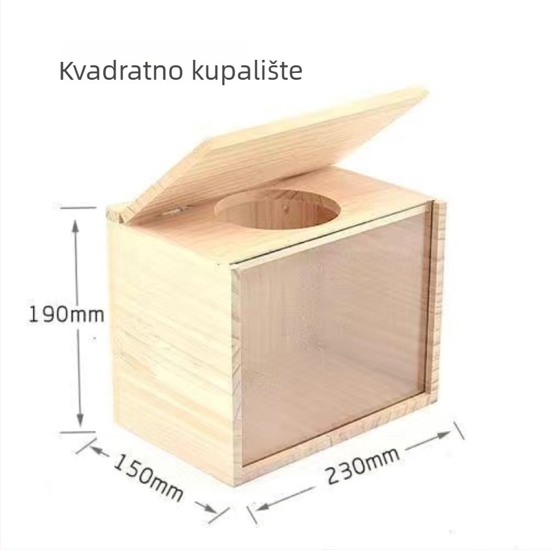 Drvena kućica za hamster (marka: wanye pet; materijal: drvo; prikladno za hamster; godišnja doba: četiri)