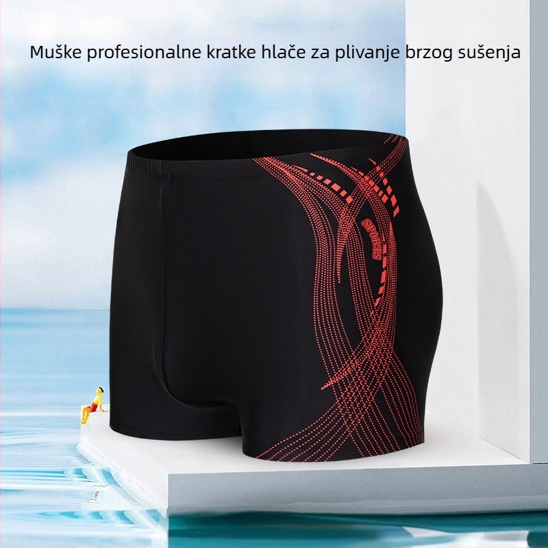 Muške kupaće šorceve s otiskom, brzo sušeće, poliester 90–95% sadržaj, podstava poliester 95%, težina 350 g