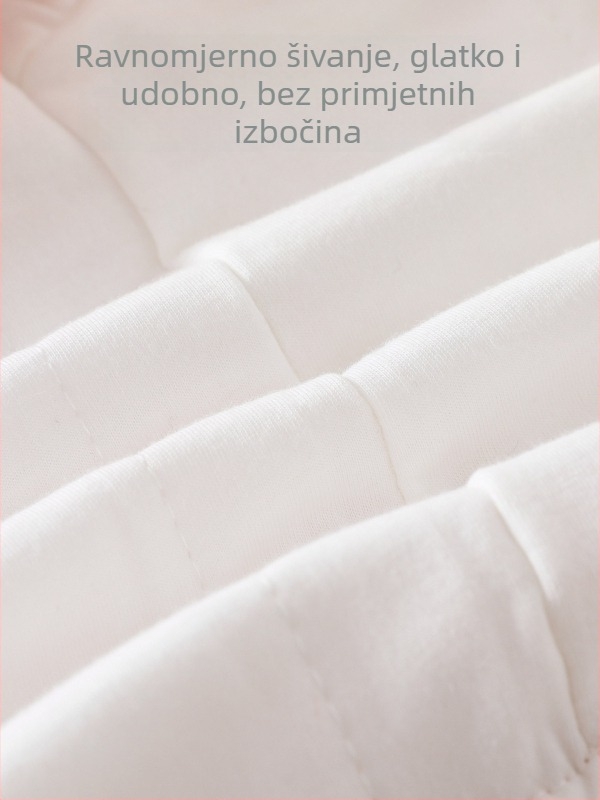Dječji unisex puffer jakna od pamuka, 100% pamuk, s počesanom teksturom, jesensko-zimsko za uzrast 1–3 godine