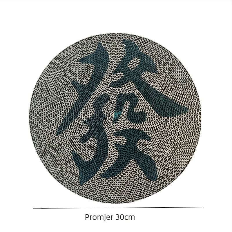 Meow Ji Zidna mačja ploča za grebanje za mačiće, od valovitog papira, otporna površina za grebanje, pakiranje 1 kom