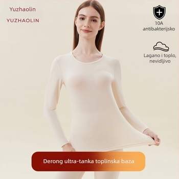 Ženski akrilni termalni set s elastičnim baznim slojem, dugim rukavima i dugim hlačama