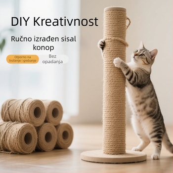 Mačji DIY sisal konop za grebanje i penjanje – post za grebanje, sladak stil, Pillar Bird branda