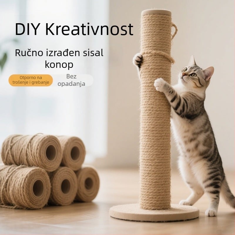 Mačji DIY sisal konop za grebanje i penjanje – post za grebanje, sladak stil, Pillar Bird branda