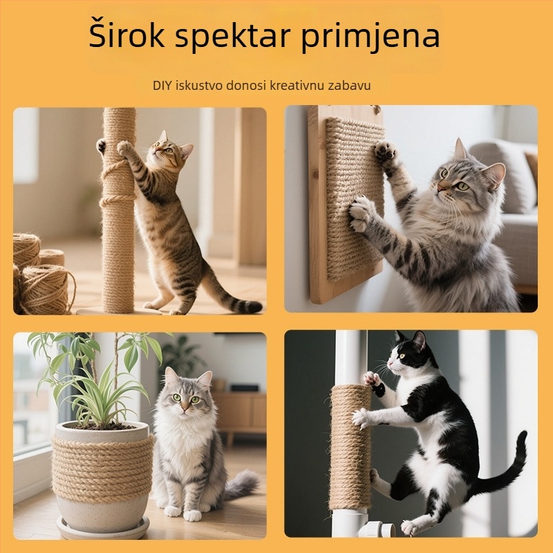 Mačji DIY sisal konop za grebanje i penjanje – post za grebanje, sladak stil, Pillar Bird branda