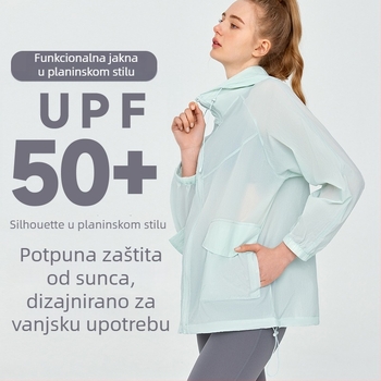 Jakna s kapuljačom za zaštitu od sunca, prozračna Ice Silk tkanina, DSL790, UPF50+