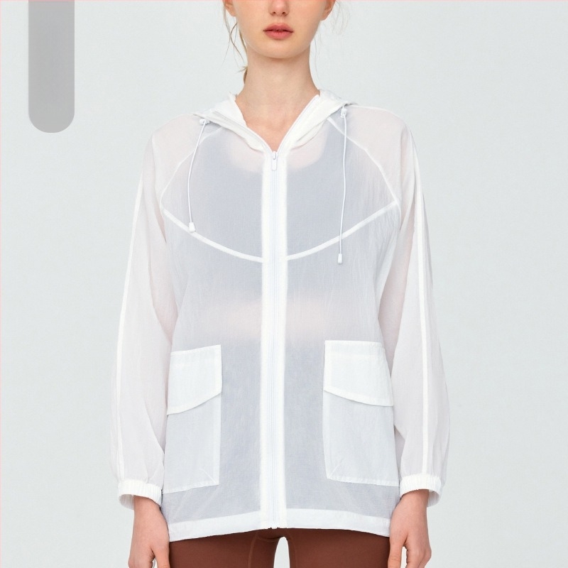 Jakna s kapuljačom za zaštitu od sunca, prozračna Ice Silk tkanina, DSL790, UPF50+