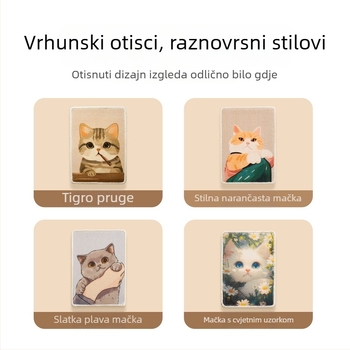 Ploča za grebanje mačaka, vertikalno postavljena uz zid – otporna, štiti kauč, igračka za naoštrivanje šapa