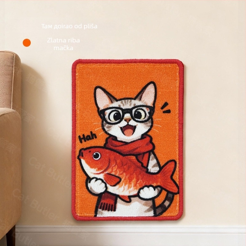 Ploča za grebanje mačaka, vertikalno postavljena uz zid – otporna, štiti kauč, igračka za naoštrivanje šapa