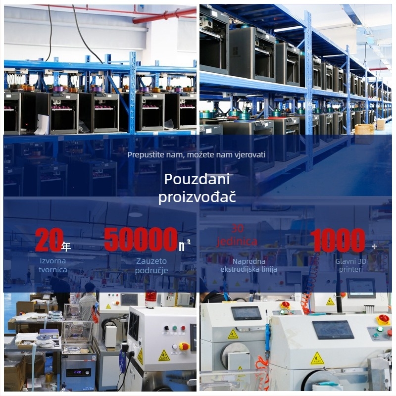PLA svilen filament, 200 g, kompatibilan s Tuozhu Chuangxiang 3D ispisom, glatko i bez začepljenja