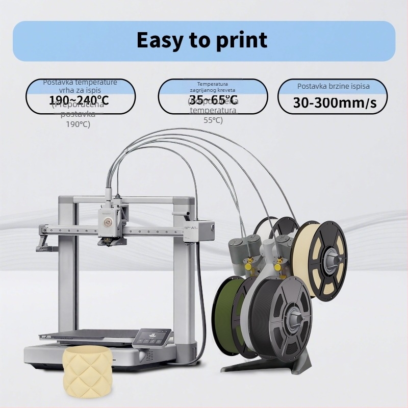 PLA mat filament, visoke čvrstoće, industrijska kvaliteta, okrugli presjek, 1 kg