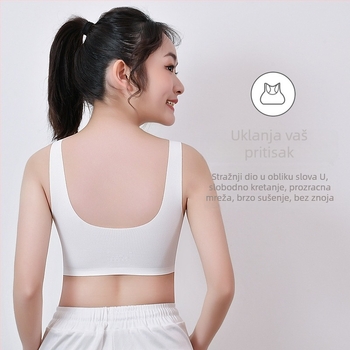 Ice Silk tube top grudnjak za fazu 1 razvoja (9–13 godina) – puna šalica, tanka kalup šalica, pjena podstava