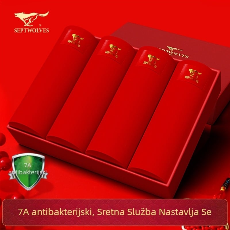 Septwolves muške gaće od viskoze, pletene, srednji pojas; materijal prepona: 64% viskoza, 30% poliester, 6% spandex; podstava prepona: 50–70% viskoze
