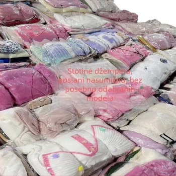 Pulover s slobodnim krojem, prugasti blok uzorak, akrilna pletenina, okrugli izrez, dugi rukavi