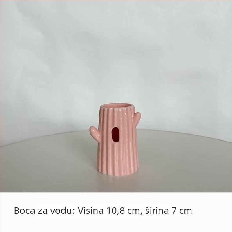 Keramičko gnijezdo za hamstera s dizajnom kaktusa – sve sezone, Šifra proizvoda: Cactus Ceramic Nest, Materijal: keramika