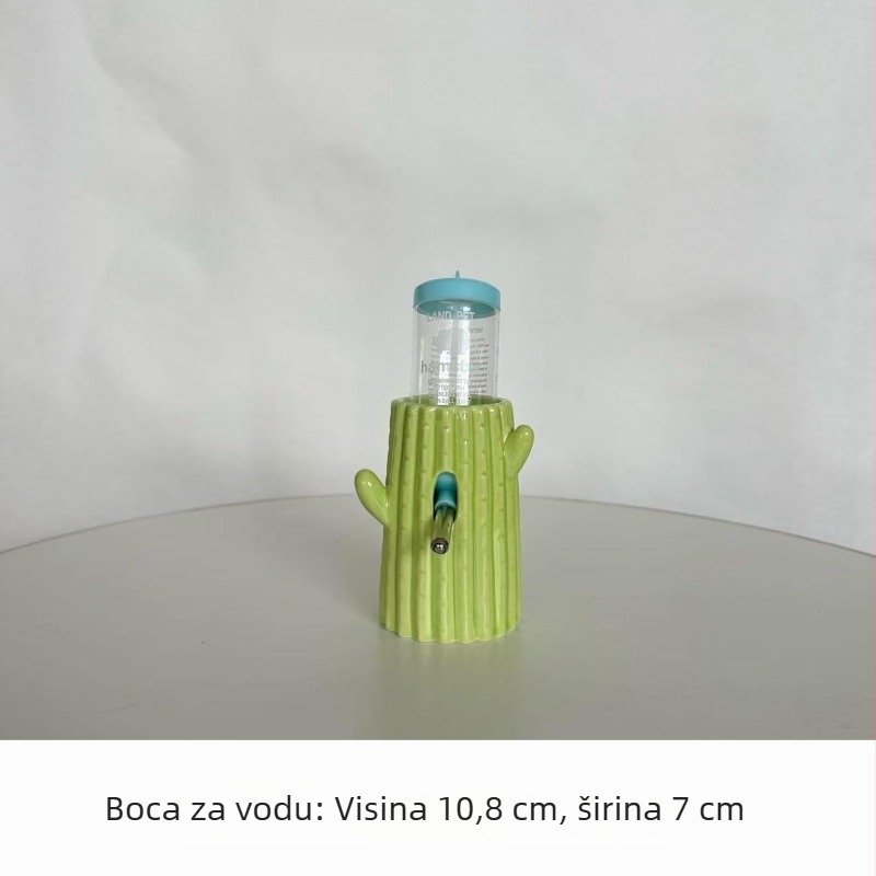 Keramičko gnijezdo za hamstera s dizajnom kaktusa – sve sezone, Šifra proizvoda: Cactus Ceramic Nest, Materijal: keramika