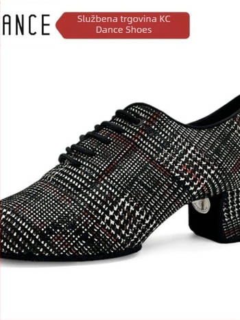 KCdance plesne cipele za odrasle, unisex, prozračna podloga, mekani đon, srednje debeli peta