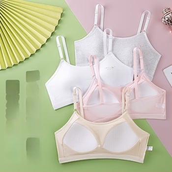 Pamuk spodnje rublje za djevojčice 12–15 godina, stil vest, bez žice, potpuno košarice