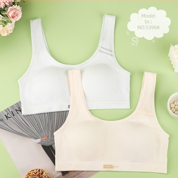 Sportski grudnjak za djevojčice 12–15 godina – Modalni materijal, stil prsluka, s punim košaricama, prozračan i upija znoj