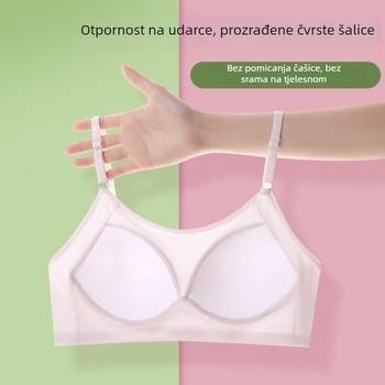 Donje rublje za djevojčice u drugoj i trećoj fazi razvoja, najlon/poliamid, puni košarica, stražnje zatvaranje s tri reda kukica i očiju, podesive naramenice