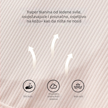 Grudnjak za djevojčice od ledenog svile bez podstave i lagani topić za ranu pubertet (9–13 godina)